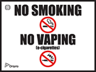 No Smoking / No Vaping (for walls)